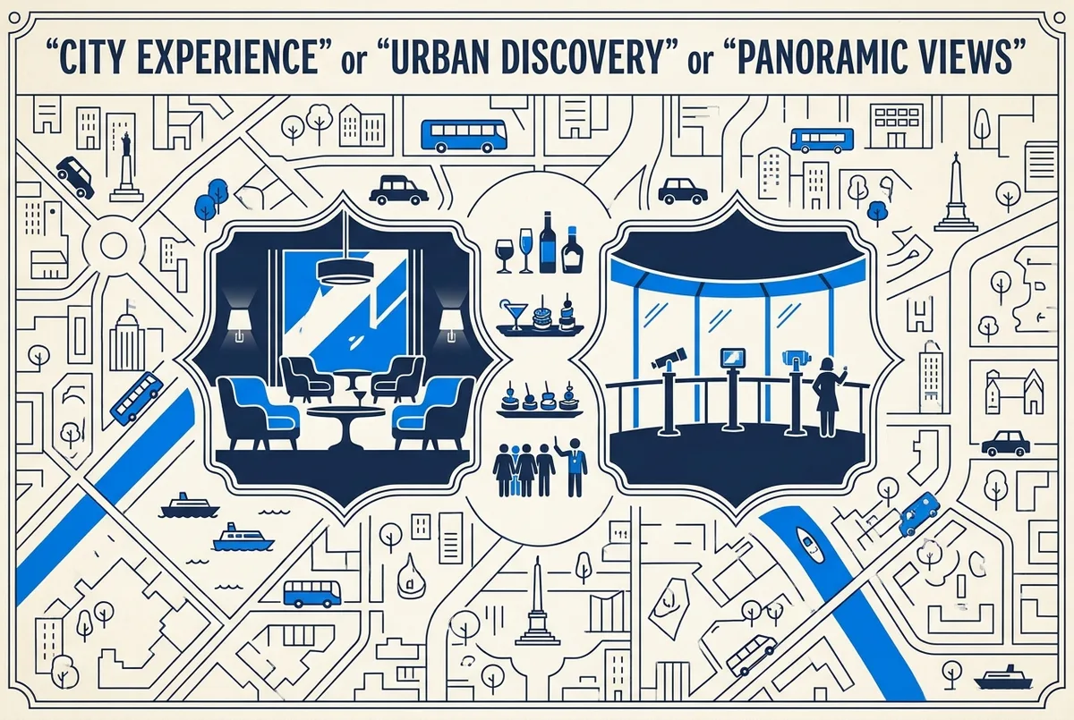 illustrated map of Dubai highlights for burj khalifa tickets, vip pass burj khalifa