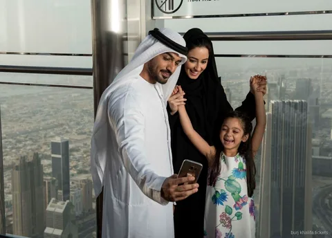 Vista del Burj Khalifa da Sky Views Dubai Observatory