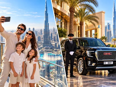 Transfer privato in SUV GMC incluso nel biglietto Burj Khalifa