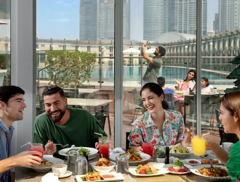 Das Burj Club Restaurant, enthalten im Burj Khalifa Dinner Ticket