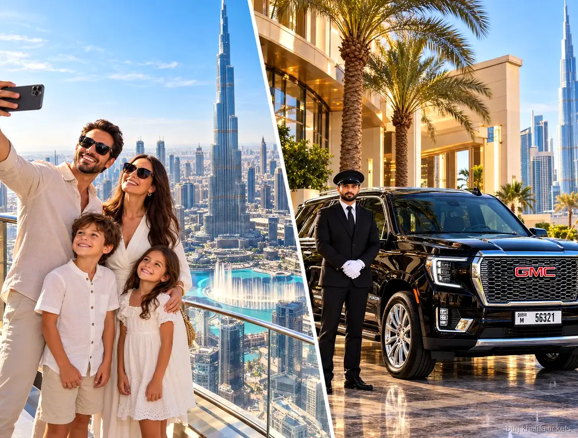 Privater GMC SUV Transfer, enthalten im Burj Khalifa Ticket