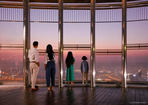 Panoramablick von der Burj Khalifa Aussichtsplattform mit Fast Track Eintritt