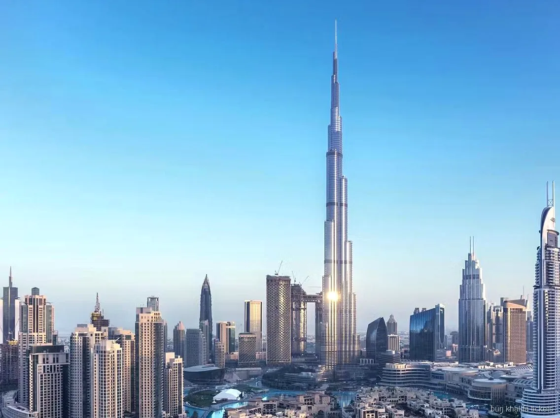 Vista del mirador del Burj Khalifa incluida en la entrada con traslado en SUV